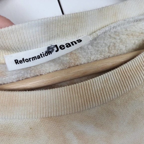 Reformation Hunter Swirl Tie Dye Sweatshirt | L - Picture 5 of 9